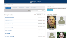 Desktop Screenshot of libguides.harpercollege.edu