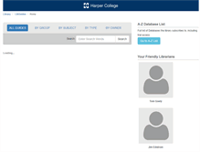 Tablet Screenshot of libguides.harpercollege.edu